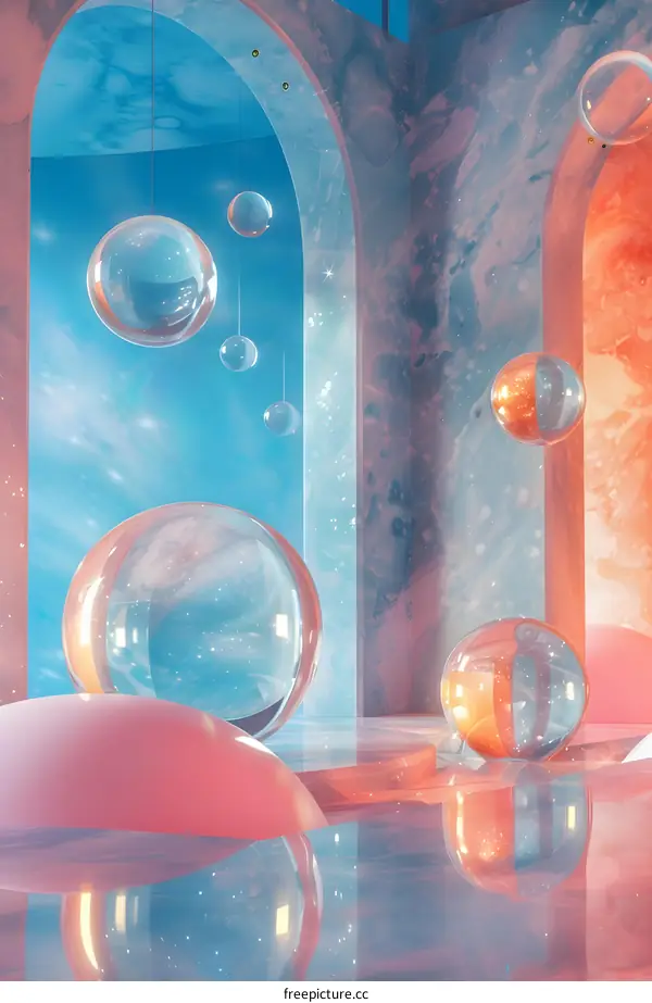 Glass Spheres and Archways