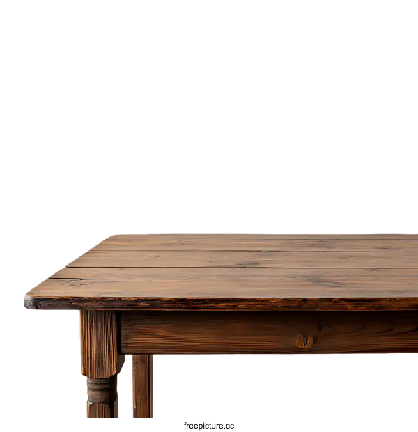[Transparent Background PNG]Wooden Table Top Isolated On transparent background