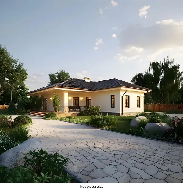 Modern Ranch Style House Exterior Design