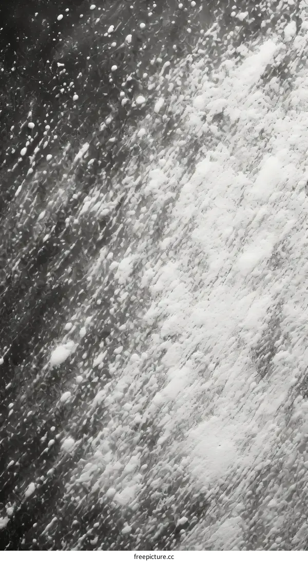 Water Droplets on Black Background