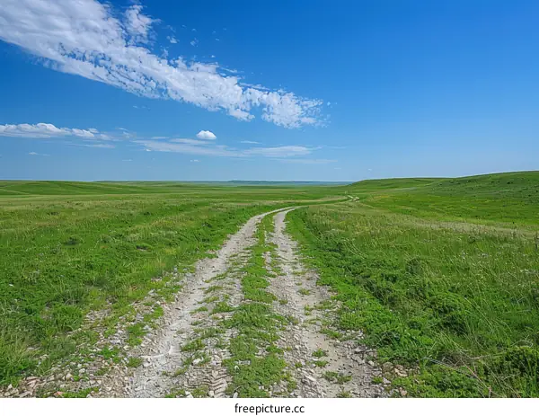 Prairie Road through the Grasslands