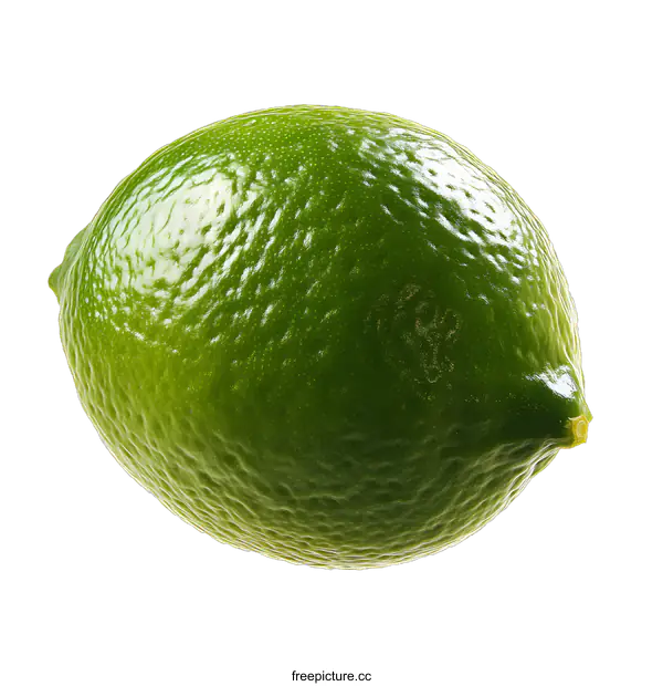 [Transparent Background PNG]Green Lime Isolated On White Background