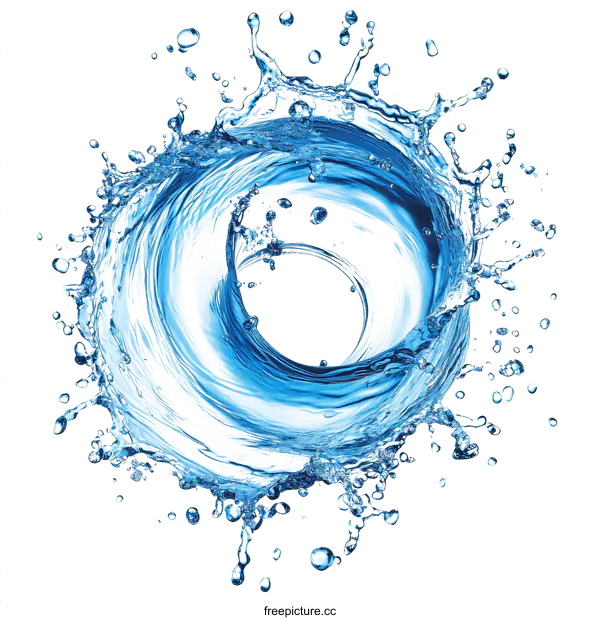 [Transparent Background PNG]Water Splash Abstract Art Design