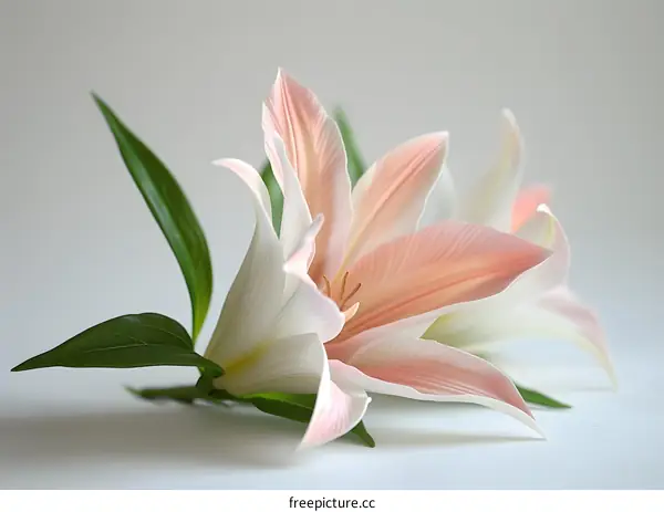 A beautiful lily flower in full bloom