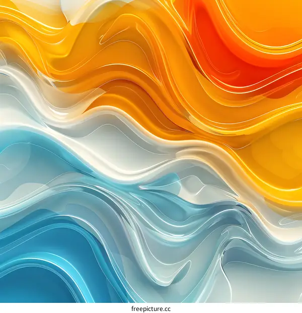Abstract Colorful Wavy Background