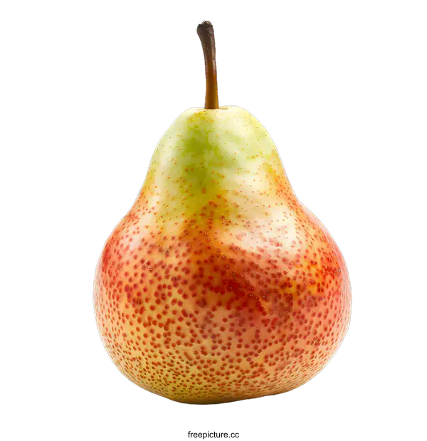 [Transparent Background PNG]A single pear on a white background