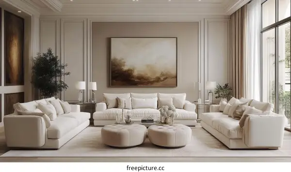 Elegant Living Room Interior Design