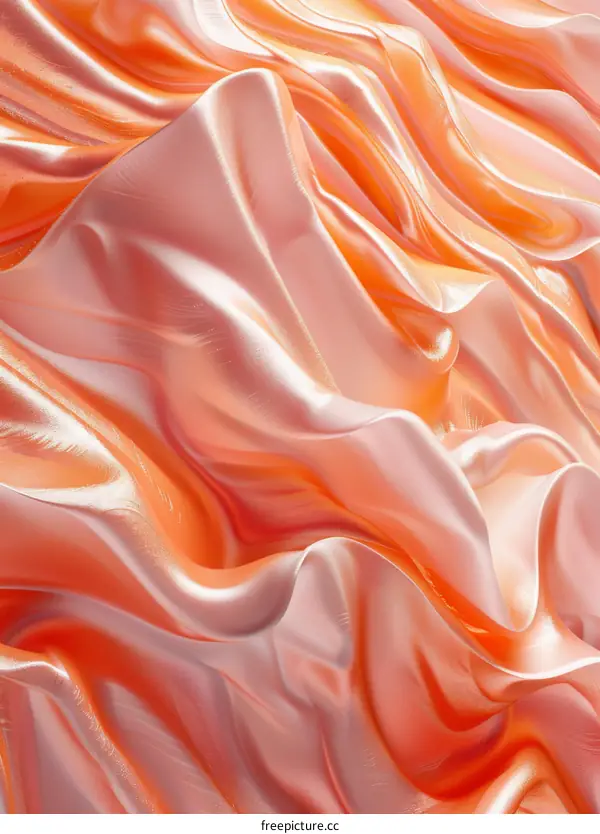 Abstract Peachy Silk Texture