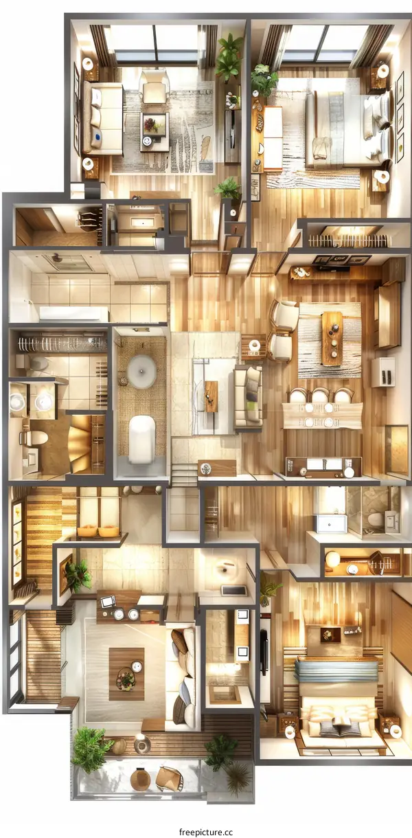 Modern Apartment Floor Plan Design