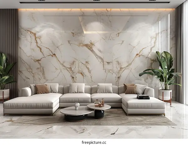 Modern, Minimalist Living Room Design with Chic Decor