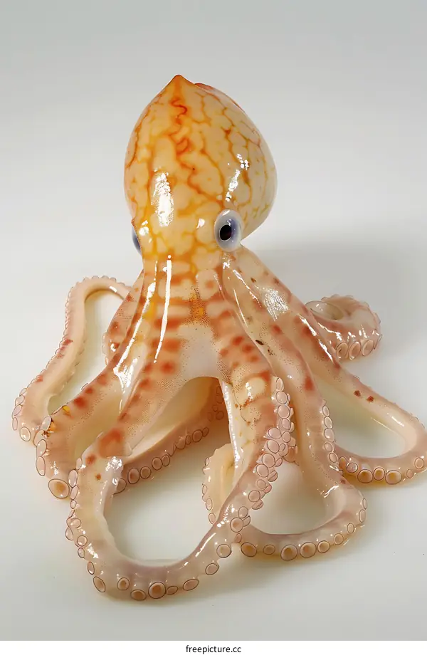Octopus on White Background