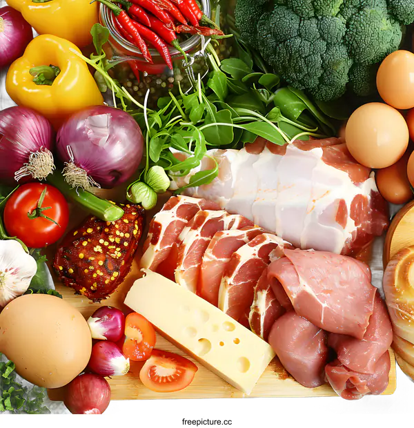 [Transparent Background PNG]Fresh Ingredients for Delicious Meal