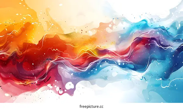 Colorful abstract painting