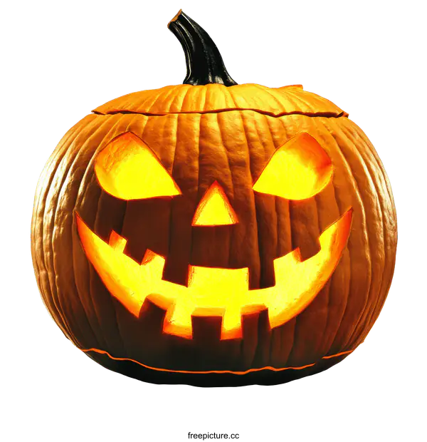 [Transparent Background PNG]Halloween Jack-o-lantern Pumpkin Close-up