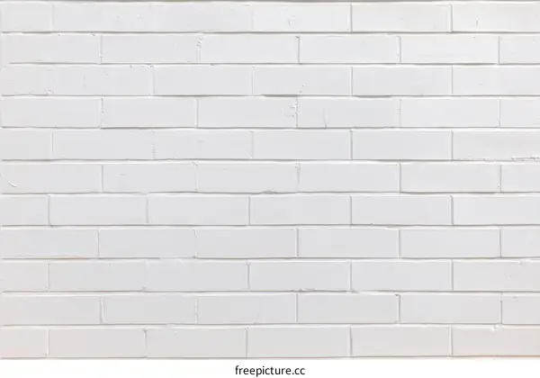 White Brick Wall Texture Background