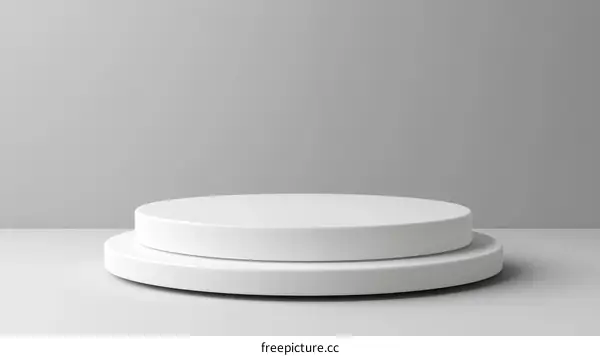 White Product Display Podium