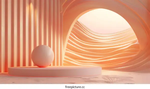 Abstract Peachy Architectural Interior Design