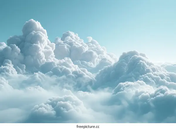 A Resplendent Panorama of Clouds from On High