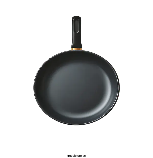 [Transparent Background PNG]Empty Black Frying Pan Illustration