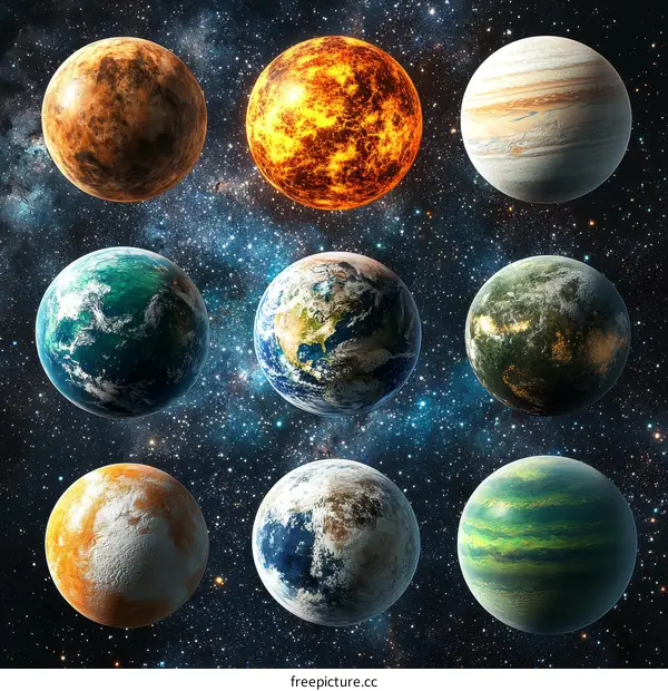 Different Planets in The Universe