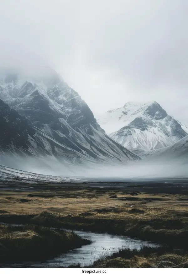 Misty Mountain Landscape