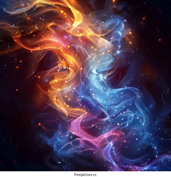 Colorful Smoke Abstract and Pattern