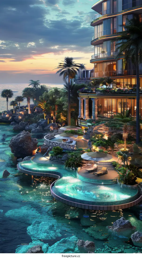 Luxury Coastal Resort with Infinity Pools