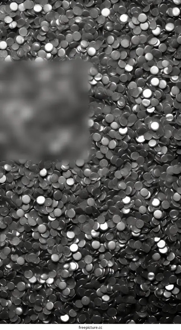 Pile of Black Plastic Pellets