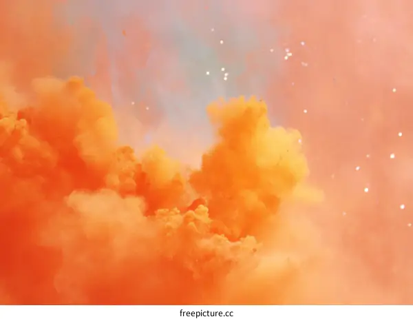 Abstract Colorful Cloudscape