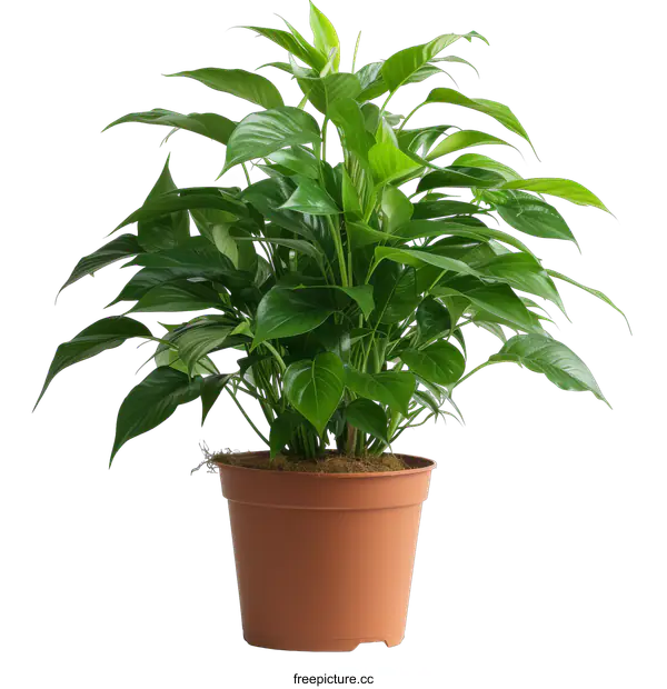[Transparent Background PNG]Isolated Potted Plant on transparent background