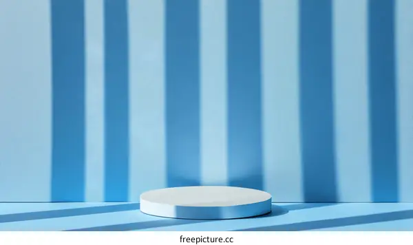 Abstract Minimalist Light Blue Product Display Platform