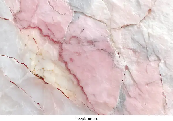 Elegant Pink and White Marble Texture Background