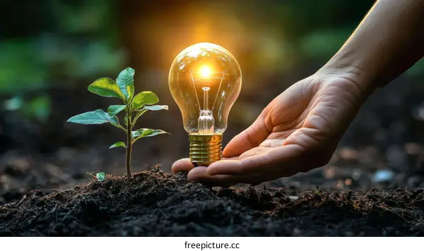 Planting Ideas: Lightbulb and Sprout