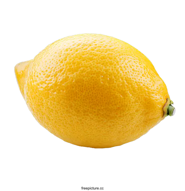 [Transparent Background PNG]Close Up of a Single Lemon
