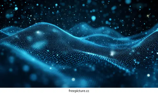 Abstract Digital Wave Patterns