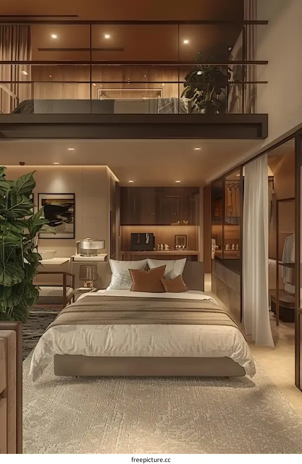 Modern, Luxurious and Spacious Two-Story Apartment with Abundant Natural Light