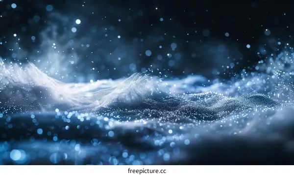 Blue and white ethereal background with a delicate and soft pattern