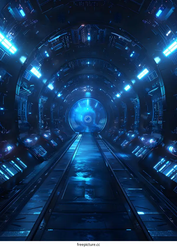 Futuristic Spaceship Corridor