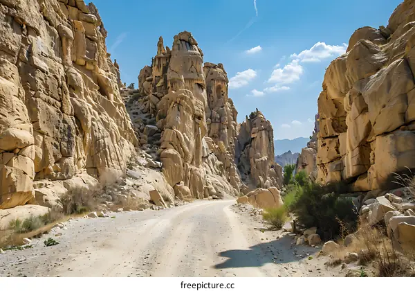 Desert Mountain Road and Canyon