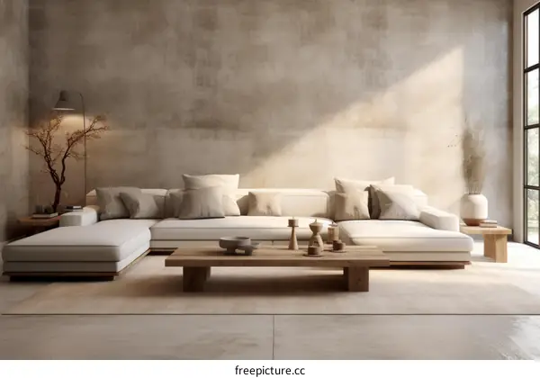 Modern Minimalist Japanese Living Room