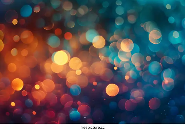 Colorful Bokeh Gradient Purple Blue Orange Background