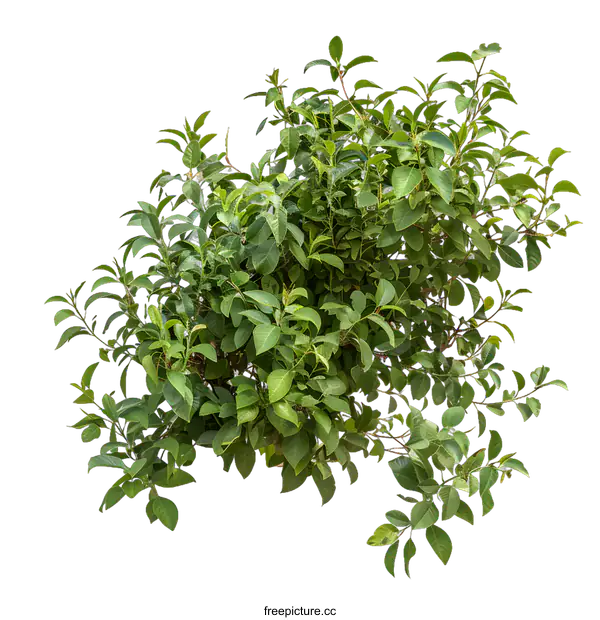 [Transparent Background PNG]Green Bush Isolated on White Background