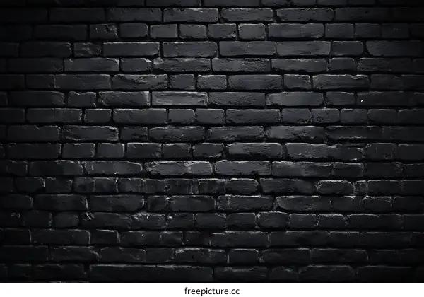Dark Brick Wall Texture Background