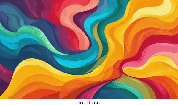 Abstract Colorful Fluid Art Background