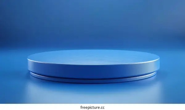 Modern Blue Product Display Stage