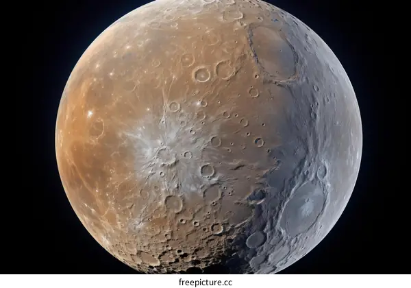 Craterscape of Iapetus, Saturn's Moon