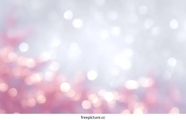 Abstract Blurred Background with Soft Pink and White Bokeh