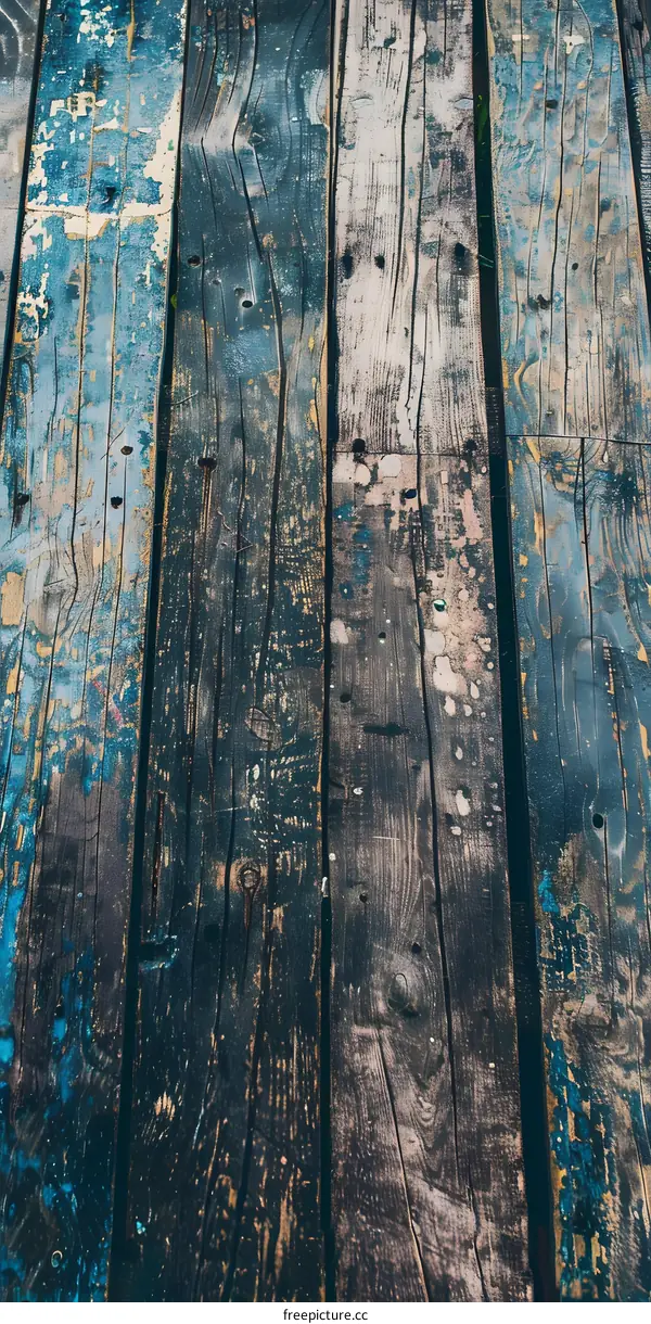 Old Wooden Planks Texture Background