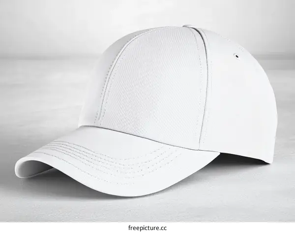 Blank White Baseball Cap Mockup