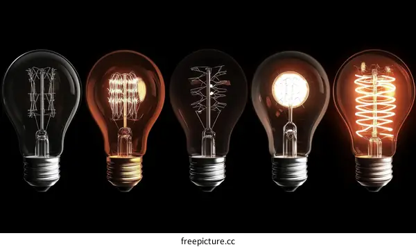Evolution of Incandescent Light Bulbs